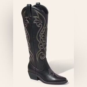 Kenzi Tall Western Knee-High Boots (size 9)